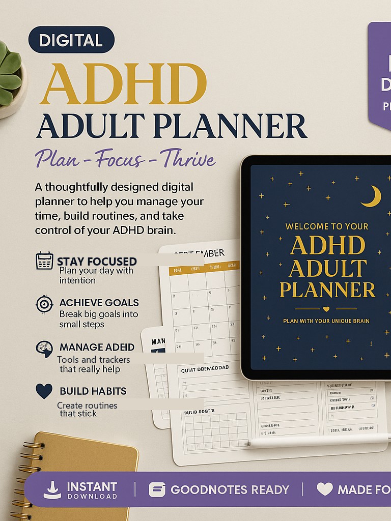 ADHD Adult Planner cover